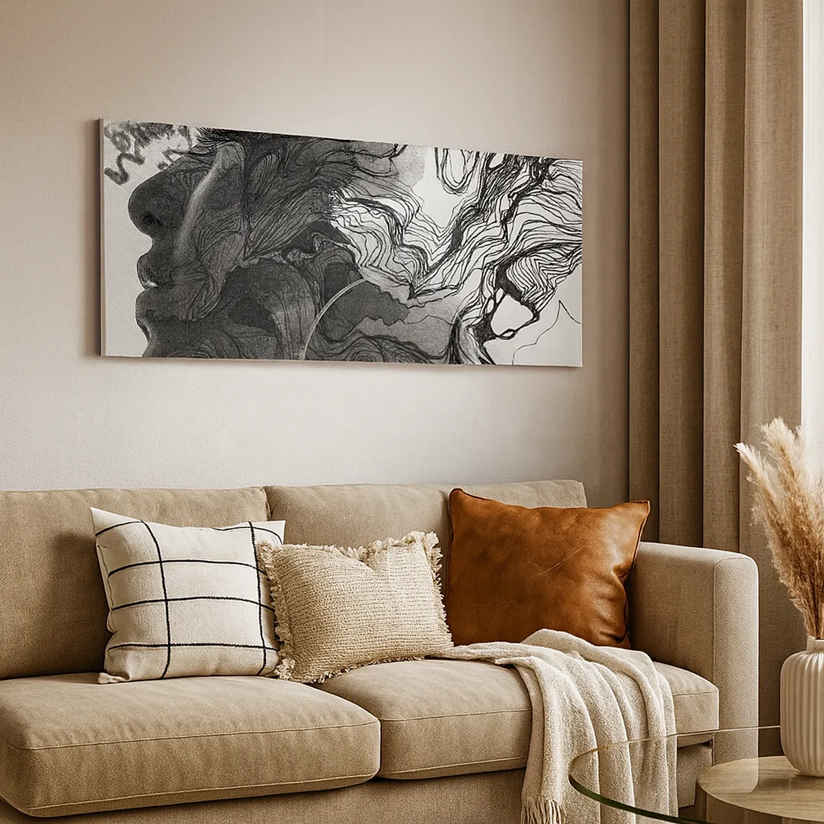 Bild auf Leinwand - Leinwandbild - Verstrickt in Träume - 30x30 cm