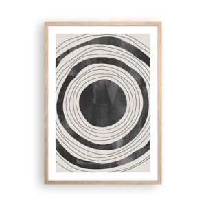 Poster in einem Rahmen aus heller Eiche - Auf den Punkt gebracht - 50x70 cm