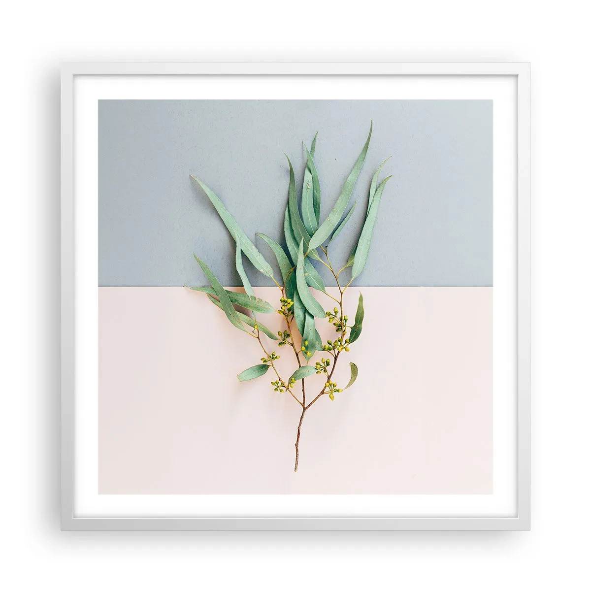 Poster in einem weißen Rahmen - Pastellige Subtilität - 60x60 cm