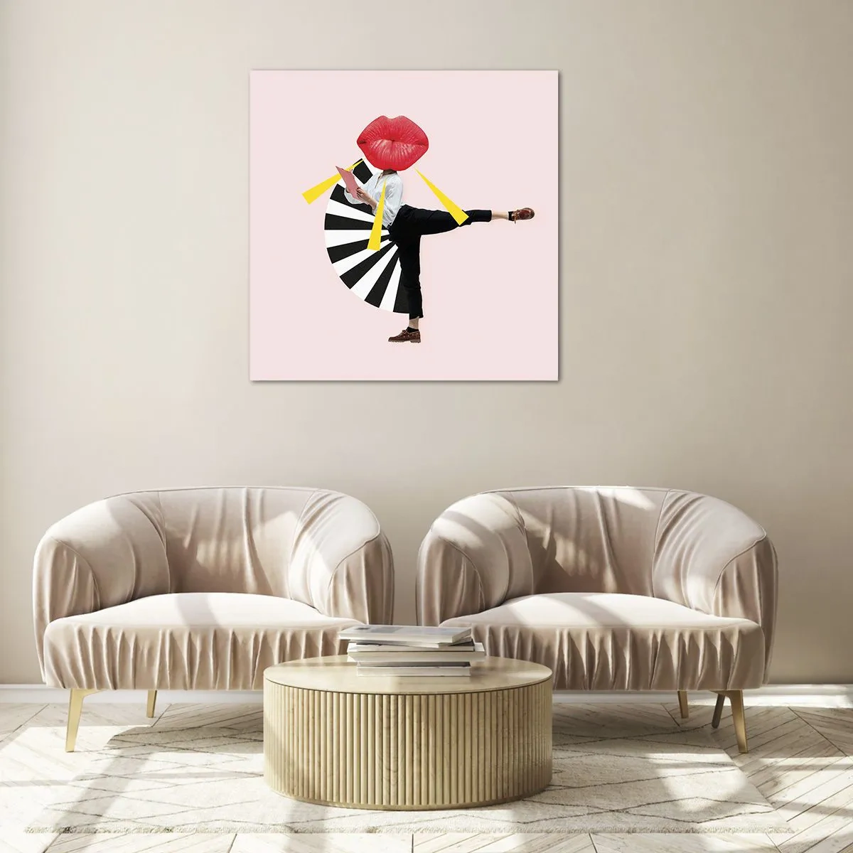 Glasbild - Bild auf glas - Surreale Pop-Art - 60x60 cm