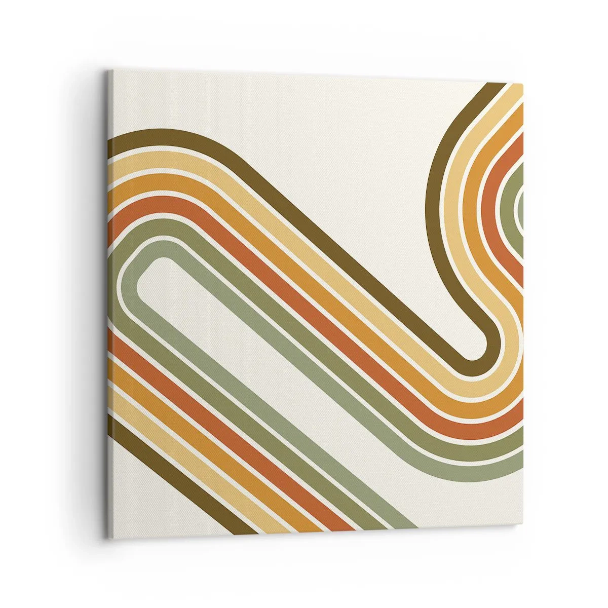 Bild auf Leinwand - Leinwandbild - Zickzack zum Ziel - 50x50 cm