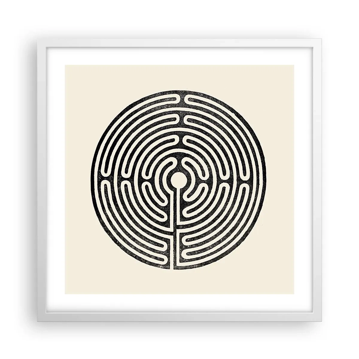 Poster in einem weißen Rahmen - Geheimnisvolle Ordnung - 50x50 cm