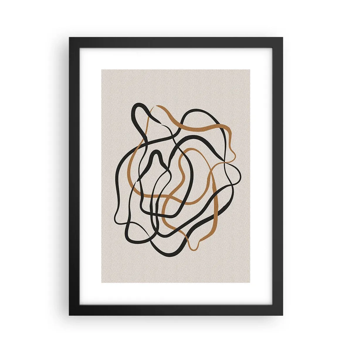 Poster in einem schwarzem Rahmen - Alles ging schief - 30x40 cm