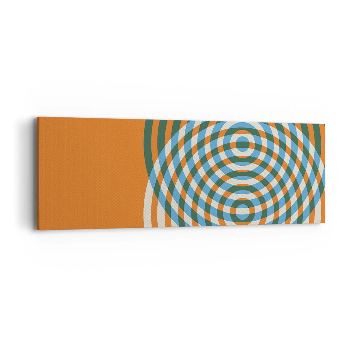 Bild auf Leinwand - Leinwandbild - Abstrakte kreisförmige Variation - 90x30 cm