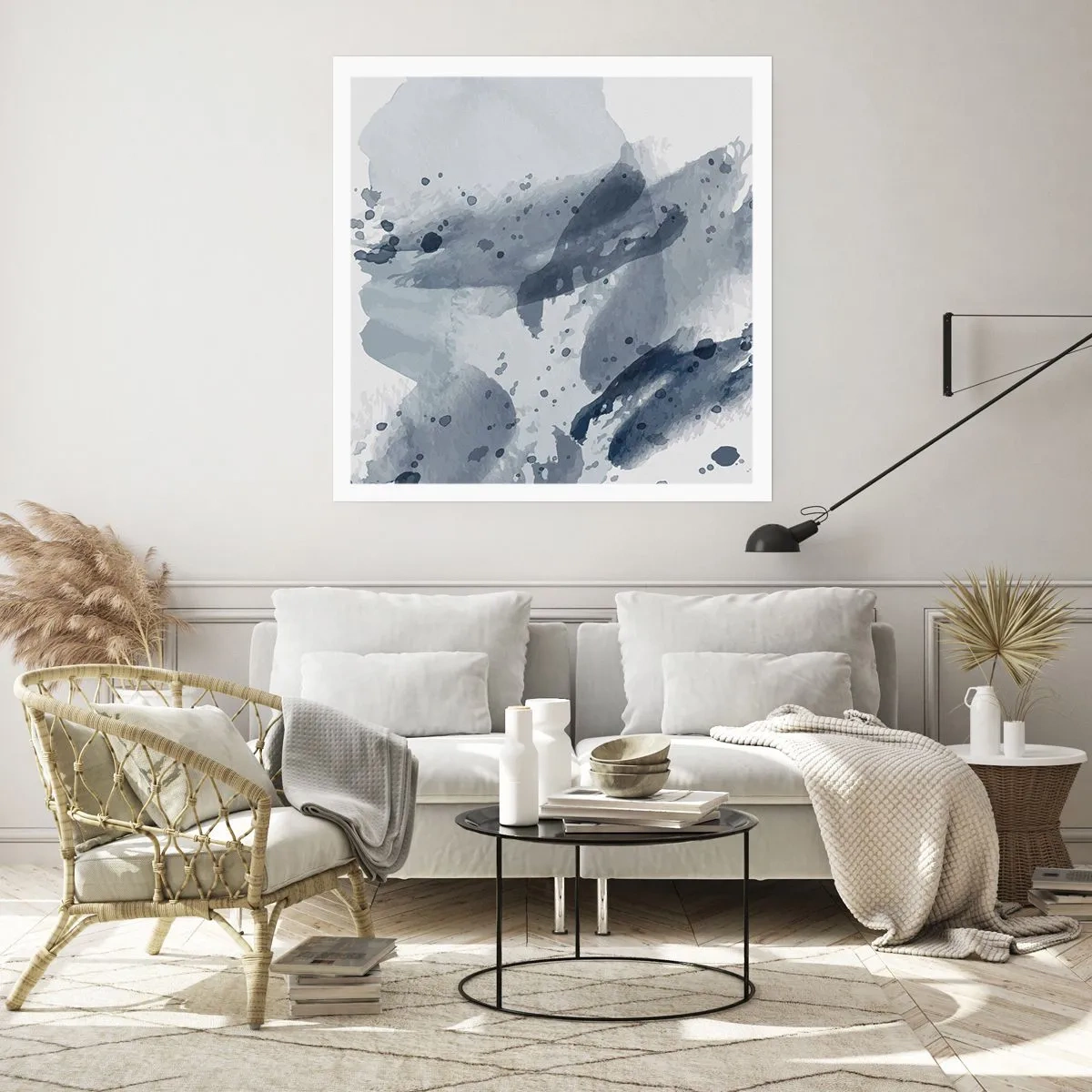 Poster - Eine Studie über die Natur des Wassers - 30x30 cm