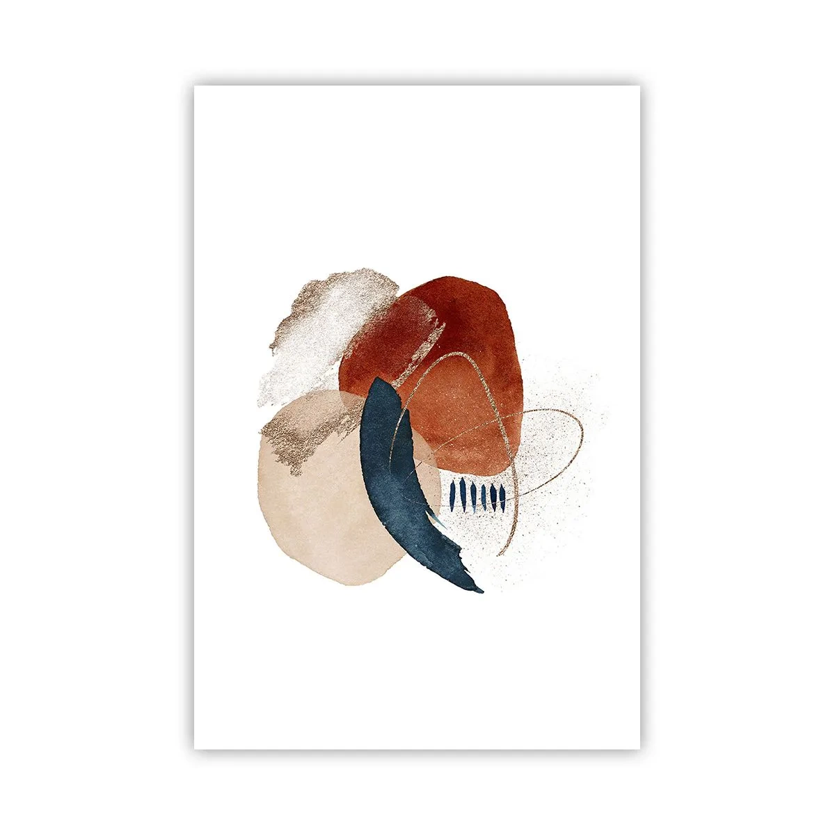 Poster - Ovale Komposition - 61x91 cm