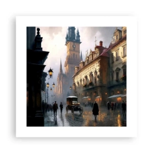 Poster - Charme eines Prager Abends - 40x40 cm