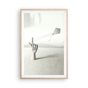 Poster in einem Rahmen aus heller Eiche - Kraftprobe - 61x91 cm