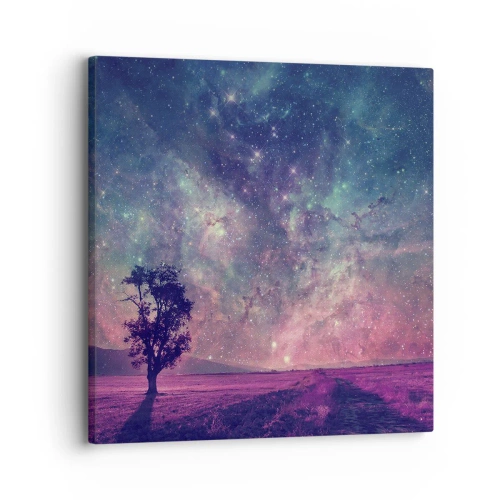 Bild auf Leinwand - Leinwandbild - Unter dem magischen Himmel - 30x30 cm