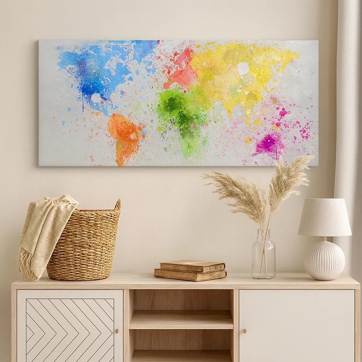 Bild auf Leinwand - Leinwandbild - Alle Farben der Welt - 30x30 cm