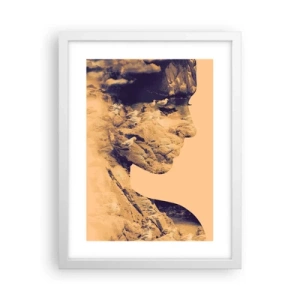 Poster in einem weißen Rahmen - Von Natur aus schön - 30x40 cm