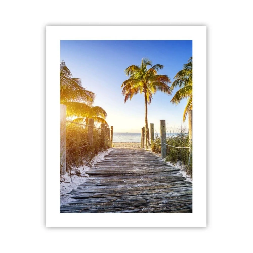 Poster - Direkt ins Paradies - 40x50 cm