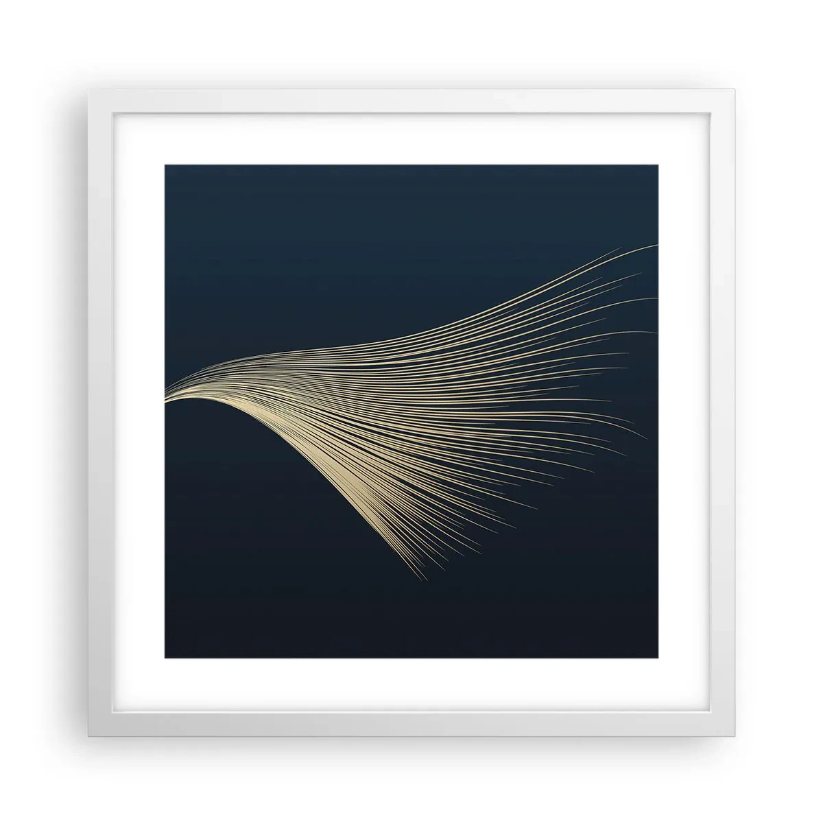 Poster in einem weißen Rahmen - Wie das Haar eines Engels - 40x40 cm