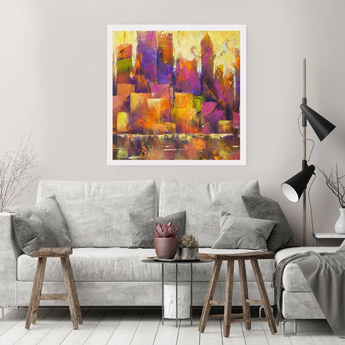 Poster - Metropolitische Komposition - 30x30 cm