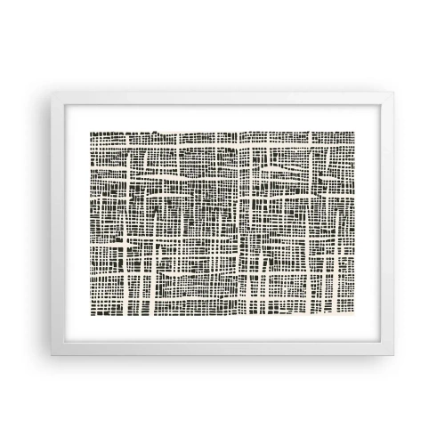 Poster in einem weißen Rahmen - Gewebte Komposition - 40x30 cm