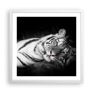 Poster in einem weißen Rahmen - Wildnis und Frieden - 50x50 cm