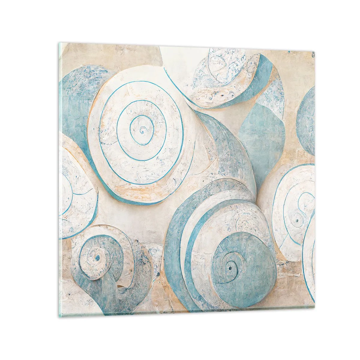 Glasbild - Bild auf glas - Was verbirgt sich in der Muschel? - 40x40 cm