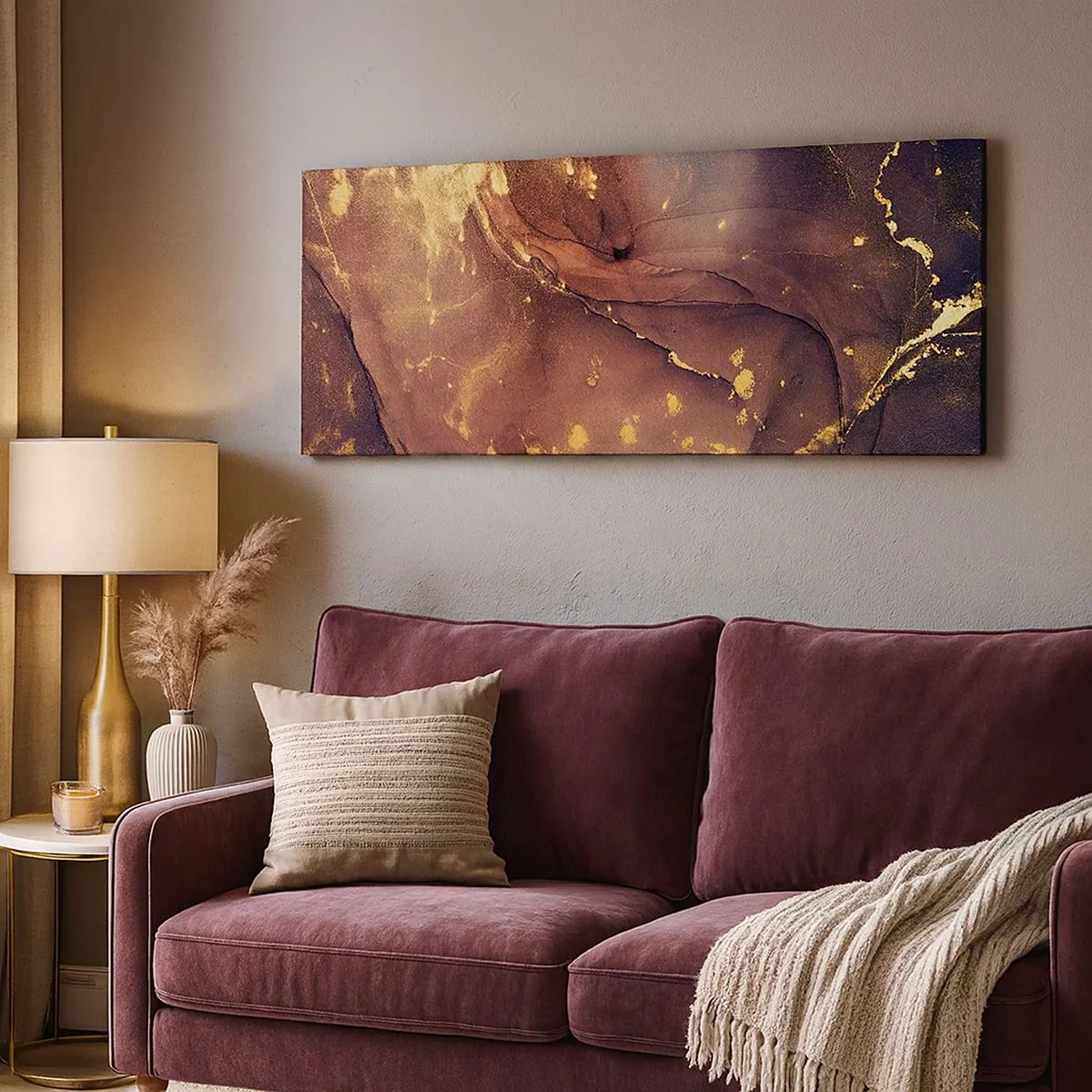 Bild auf Leinwand - Leinwandbild - Materie und Geist - 100x40 cm