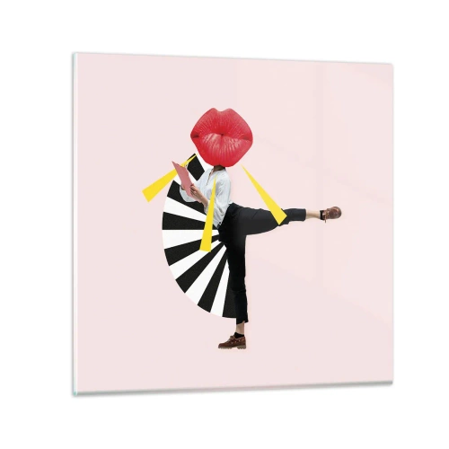 Glasbild - Bild auf glas - Surreale Pop-Art - 40x40 cm