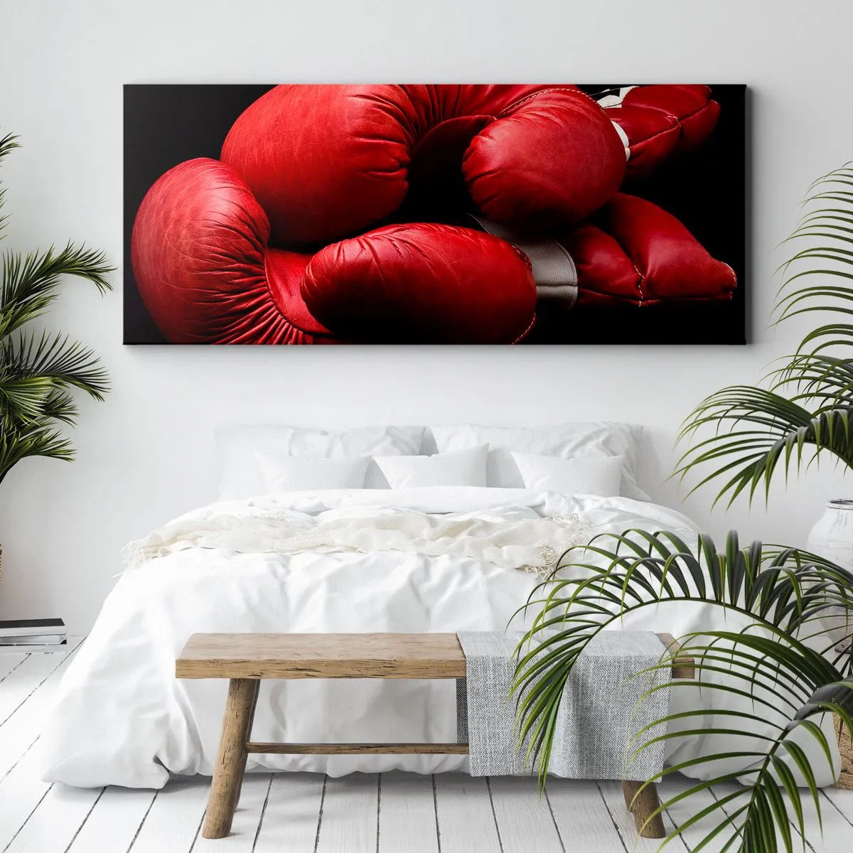 Bild auf Leinwand - Leinwandbild - Die Emotionen des Kampfes liegen hinter uns - 90x30 cm