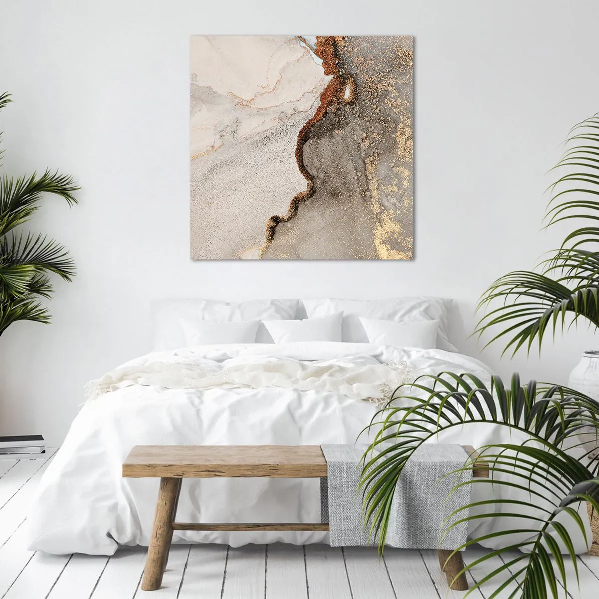 Bild auf Leinwand - Leinwandbild - An der Grenze der Farben - 30x30 cm