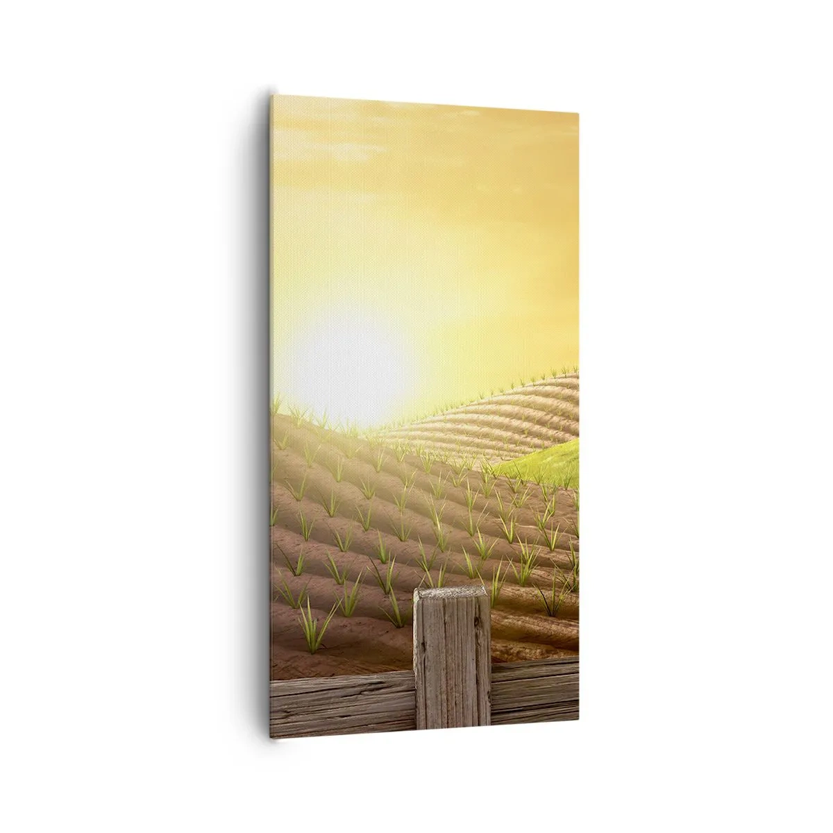 Bild auf Leinwand - Leinwandbild - Ein Bauernhof wie aus einem Märchen - 65x120 cm