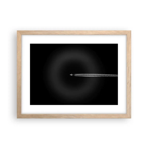 Poster in einem Rahmen aus heller Eiche - In eine andere Dimension - 40x30 cm