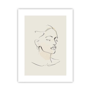 Poster - Eine bestimmte Linie - 30x40 cm