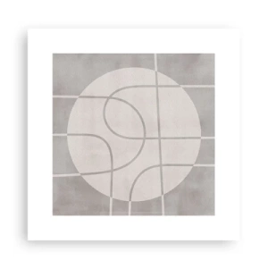 Poster - Kreisförmig und geradeaus - 30x30 cm