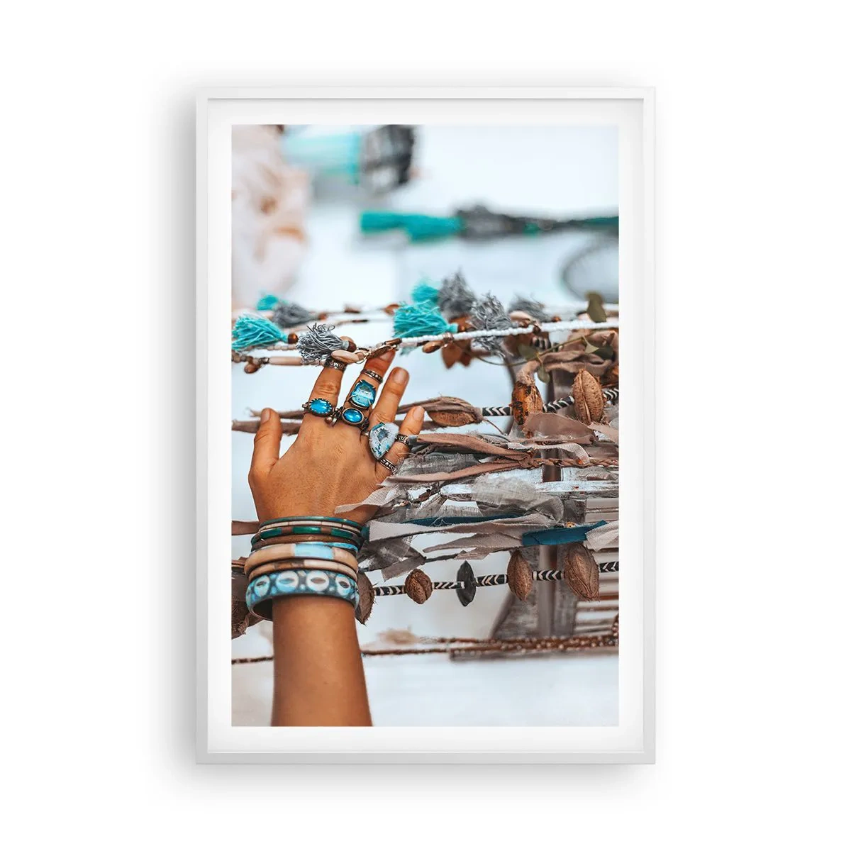 Poster in einem weißen Rahmen - Lokale Schätze - 61x91 cm