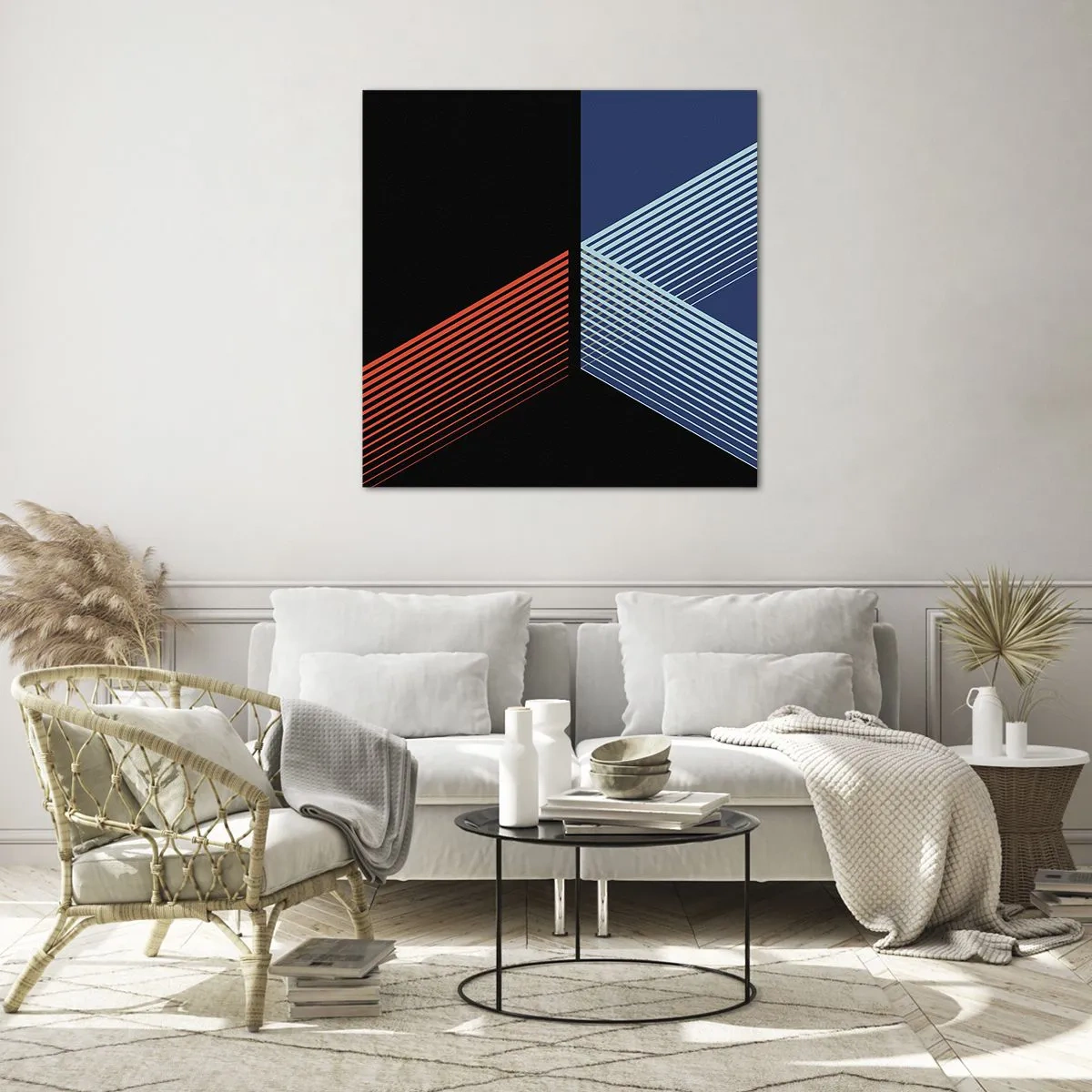 Glasbild - Bild auf glas - Eine einfache Geschichte - 70x70 cm