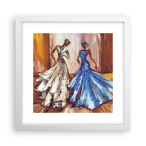 Poster in einem weißen Rahmen - Ein dankbares Duo - 30x30 cm