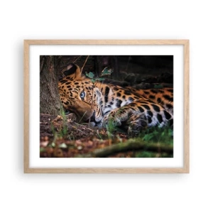 Poster in einem Rahmen aus heller Eiche - Vertrau mir - 50x40 cm