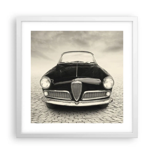 Poster in einem weißen Rahmen - Man muss mich einfach lieben - 40x40 cm