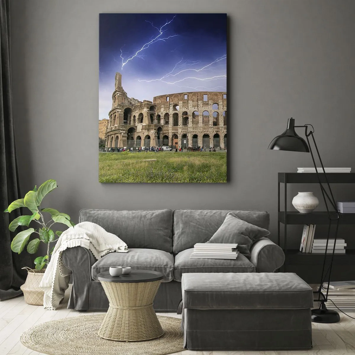 Bild auf Leinwand - Leinwandbild - Kampfarena - 45x80 cm