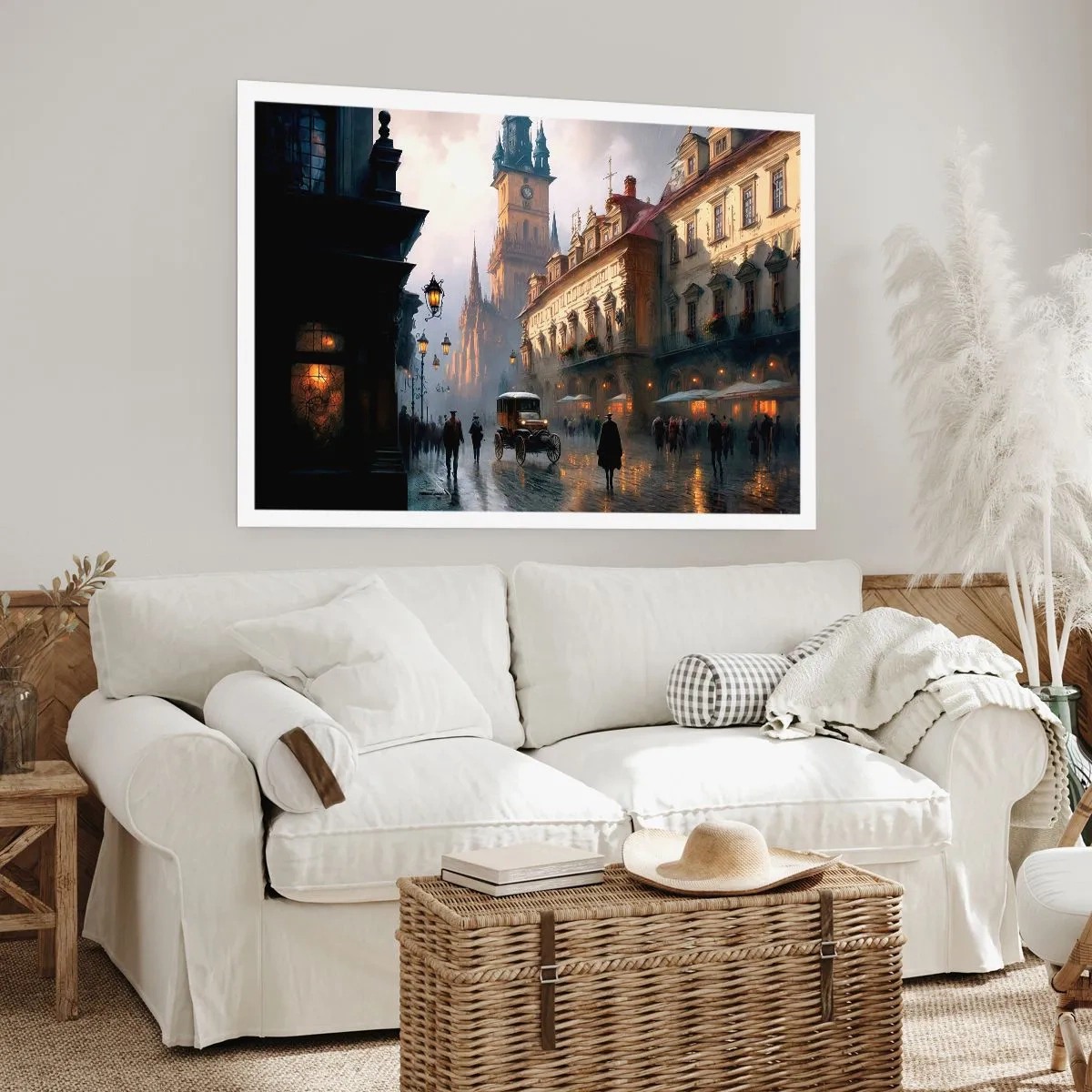 Poster - Charme eines Prager Abends - 91x61 cm