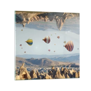 Glasbild - Bild auf glas - Hier ist alles möglich - 60x60 cm