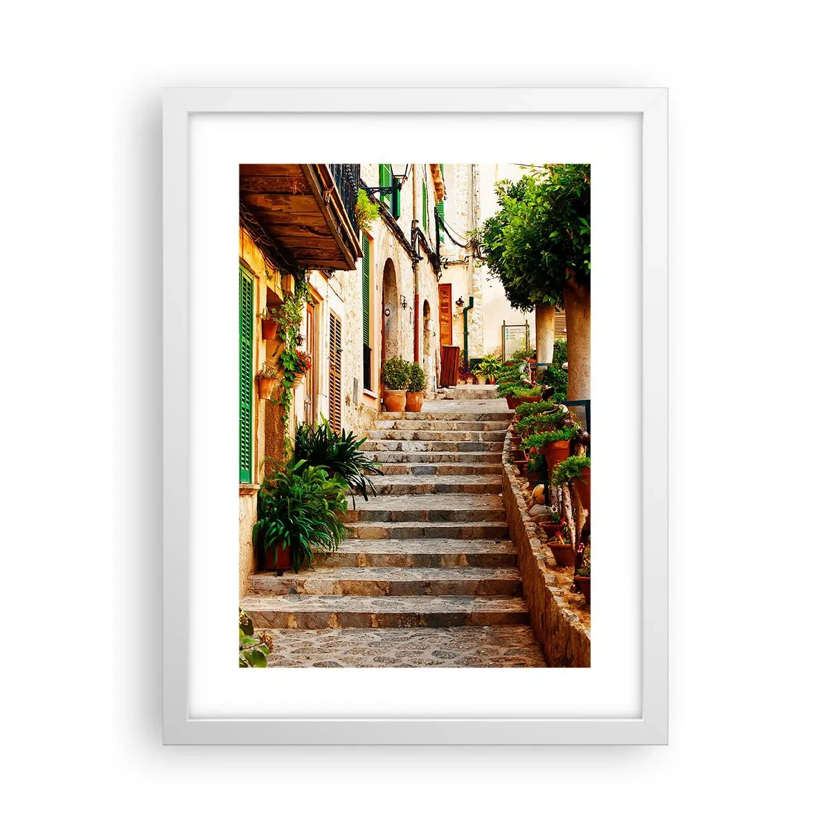 Poster in einem weißen Rahmen - Charme spanischer Feiertage - 30x40 cm