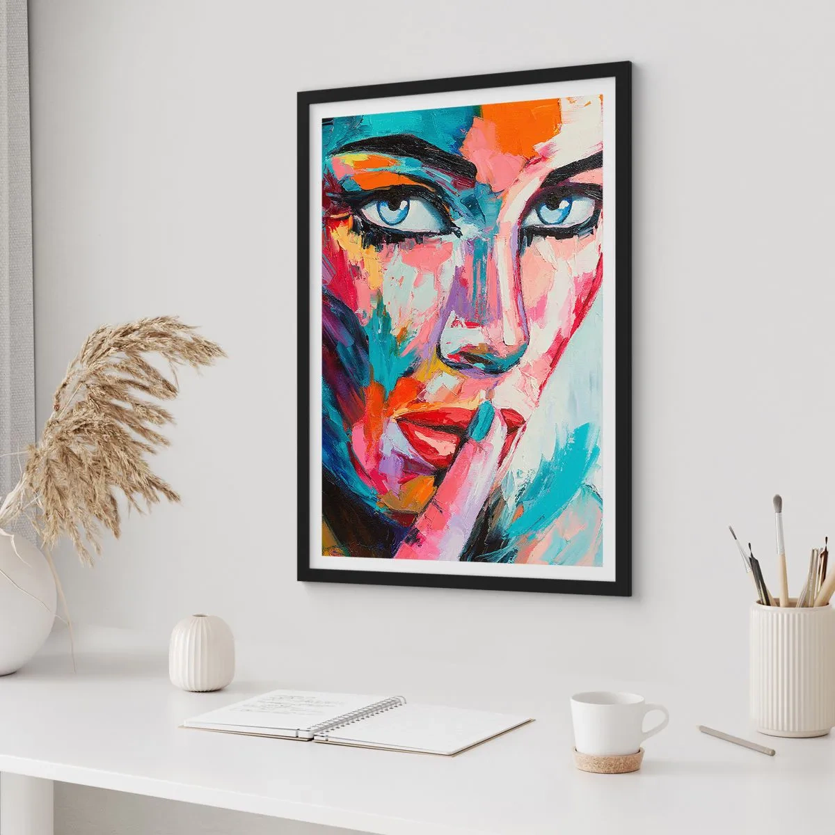 Poster in einem schwarzem Rahmen - Unser erstes Geheimnis - 30x40 cm