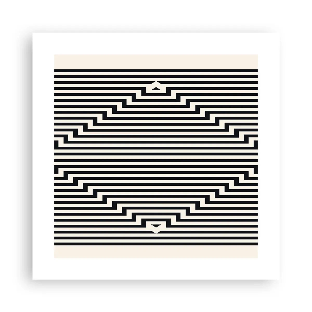 Poster - Geometrische Illusion - 40x40 cm