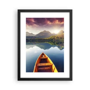 Poster in einem schwarzem Rahmen - Nichts gegen die Natur - 30x40 cm