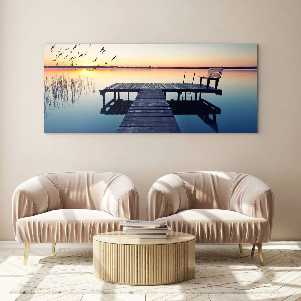 Glasbild - Bild auf glas - Das war ein guter Tag - 100x40 cm
