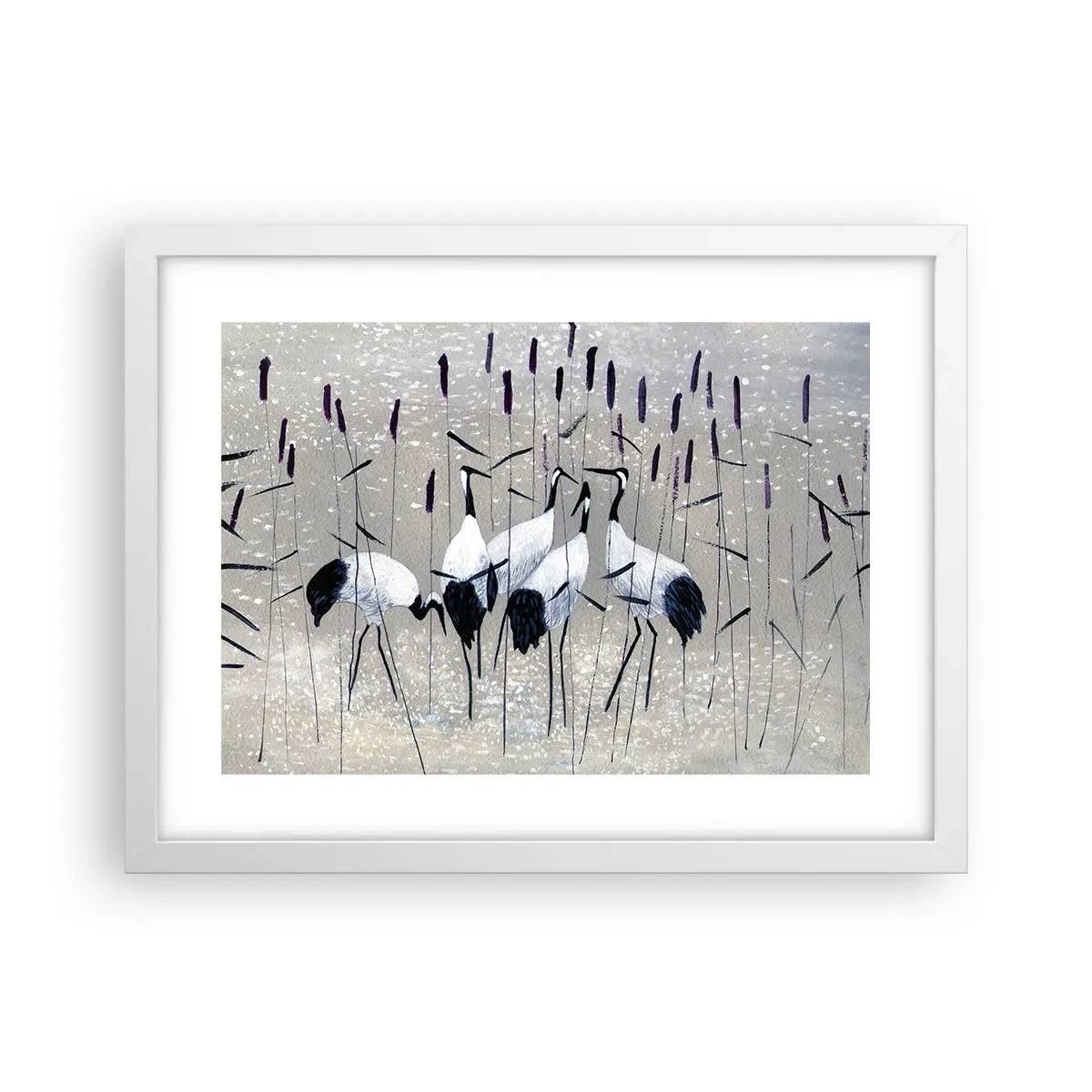 Poster in einem weißen Rahmen - Unter ihren eigenen - 40x30 cm