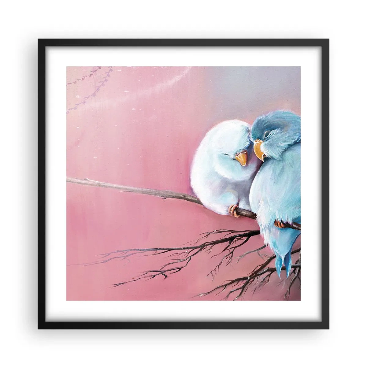 Poster in einem schwarzem Rahmen - Was kann ich hier hinzufügen? ... - 50x50 cm