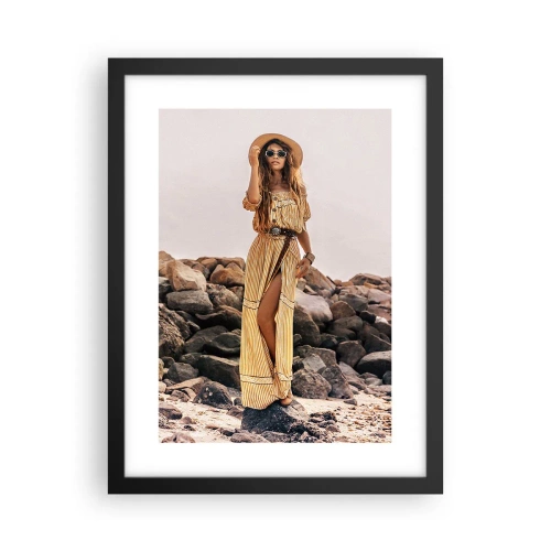 Poster in einem schwarzem Rahmen - Die Magie der Steine - 30x40 cm