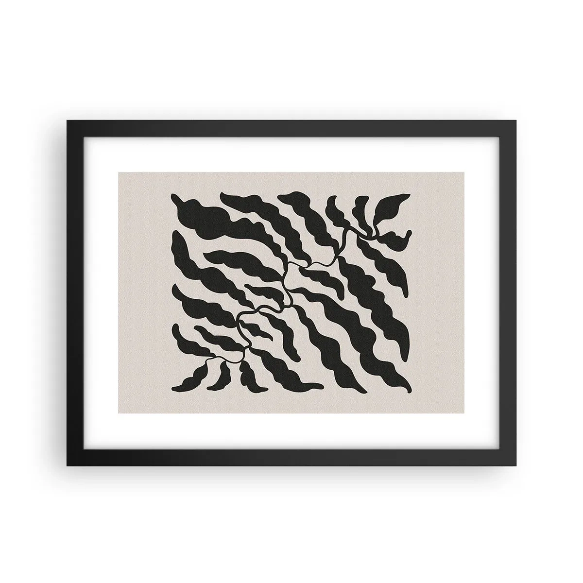 Poster in einem schwarzem Rahmen - Natur des Quadrats - 40x30 cm