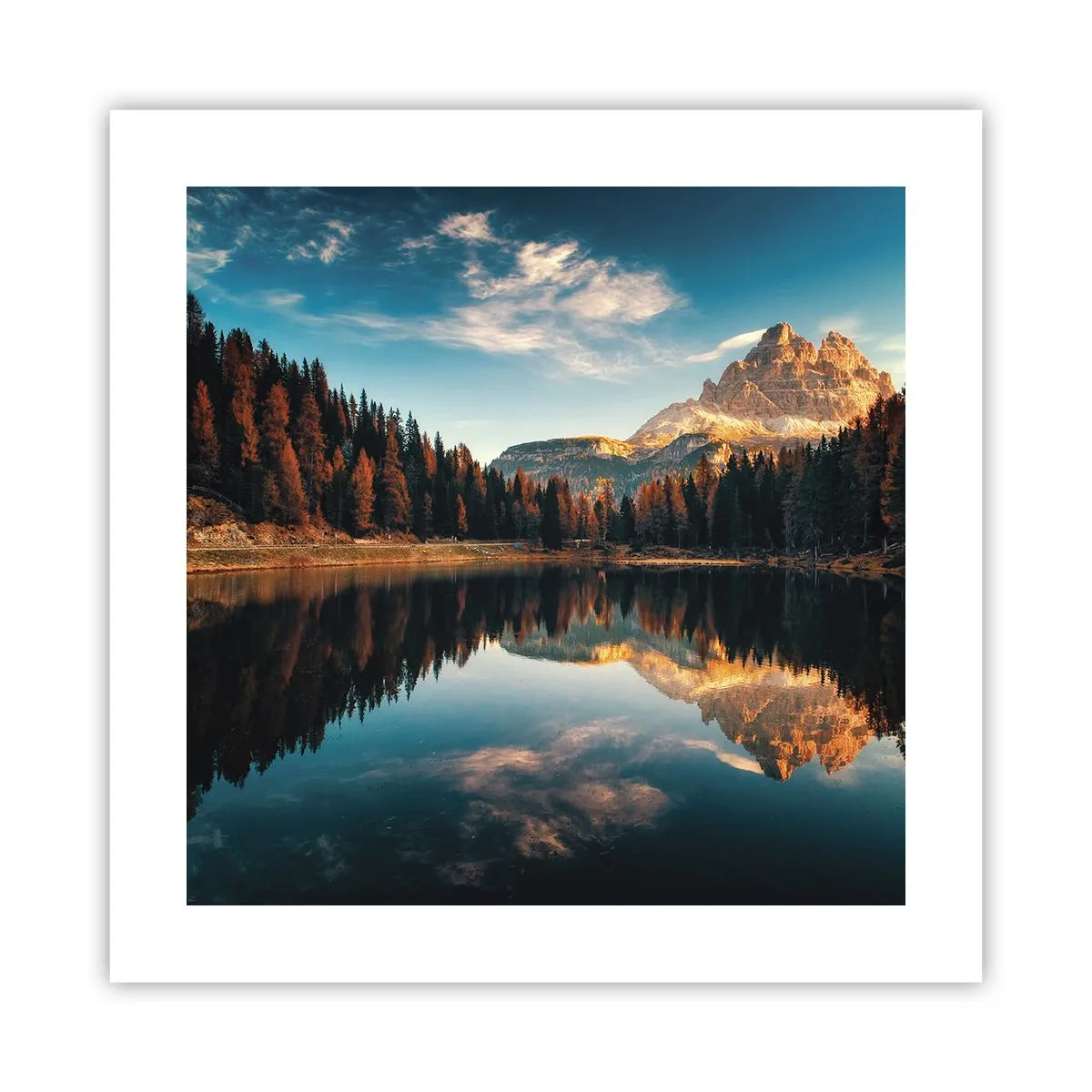 Poster - Doppelte Landschaft - 40x40 cm