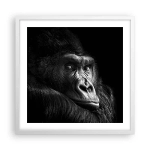 Poster in einem weißen Rahmen - Und was guckst du so? - 50x50 cm