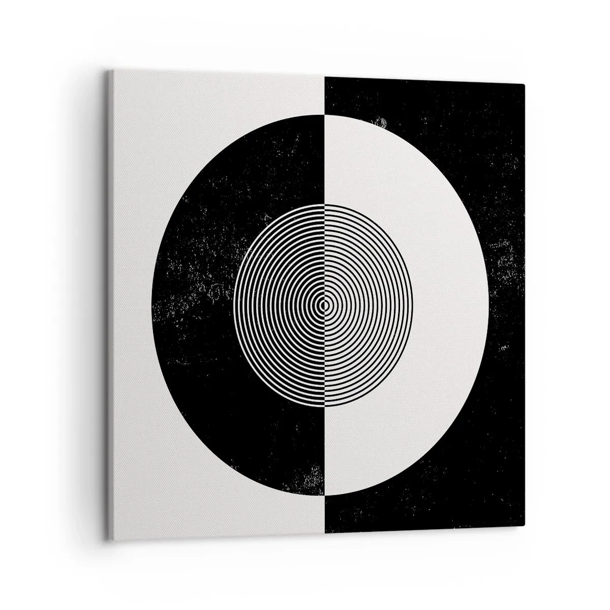 Bild auf Leinwand - Leinwandbild - Harmonie in Schwarz und Weiß - 50x50 cm