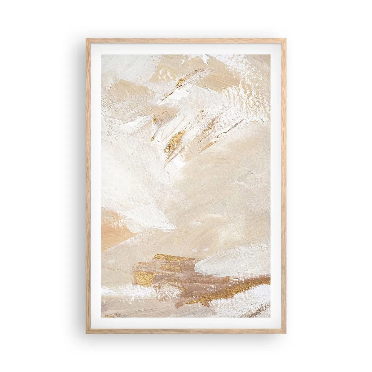 Poster in einem Rahmen aus heller Eiche - Pastellkomposition - 61x91 cm